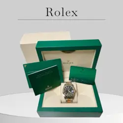 ROLEX DATEJUST 41 126333 TWO TONE STAINLESS STEEL YELLOW GOLD WITH BLACK DIAL