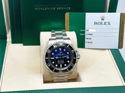 ROLEX DEEPSEA SEA DWELLER BLACK BLUE JAMES CAMERON 126660 STEEL BOX PAPER