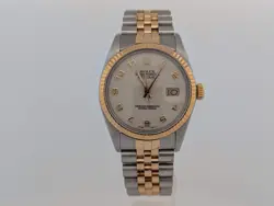Rolex Datejust 36mm Rare Arabic Motif Dial Two Tone Ref: 16013 Jubilee Bracelet