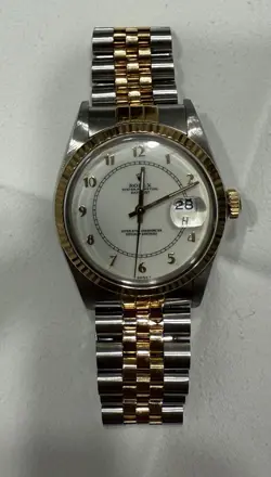 Rolex Datejust 36mm Rare Arabic Motif Dial Two Tone Ref: 16013 Jubilee Bracelet