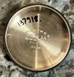 Rolex 1952 Bubbleback mdl. 6084, just serviced, stainless Superlative Cert. Chr