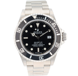 ROLEX SEADWELLER 16600T 40MM BLACK LUMINOUS DIAL ROTATABLE BEZEL W/ BLACK INSERT