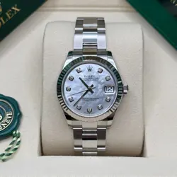 ROLEX DATEJUST 31 NEW 2025 MOTHER OF PEARL DIAMOND STAINLESS STEEL OYSTER