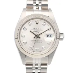 ROLEX DATEJUST WATCHES 79174G STAINLESS STEEL K18 WHITE GOLD P NUMBER USED