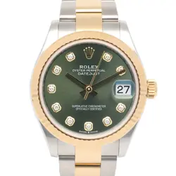 ROLEX DATEJUST WATCHES 278273G STAINLESS STEEL K18 YELLOW GOLD 10P DIAMOND USED