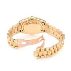 ROLEX Day Date Bark 8P Diamond 2P Baguette Diamond 18248A Champagne Gold T N...
