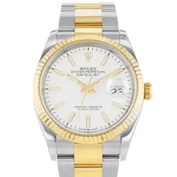 ROLEX DATEJUST 36 126233 WHITE INDEX STEEL YELLOW GOLD OYSTER MENS WATCH 2020