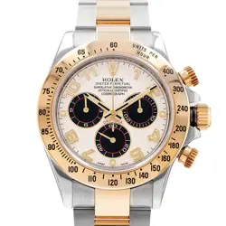 ROLEX DAYTONA 116523 40MM SILVER ARABIC STEEL YELLOW GOLD MENS WATCH 2015