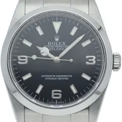 ROLEX EXPLORER 1 114270(K) STAINLESS STEEL MENSWATCH BLACK USED