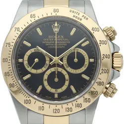 ROLEX COSMOGRAPH DAYTONA EL PRIMERO LATE MODEL BRACELET 16523(A) K18YG/STAIN...