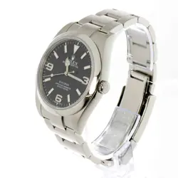 ROLEX 214270 EXPLORER I RANDOM ROULETTE MEN'S WRISTWATCH BLACK AUTOMATIC