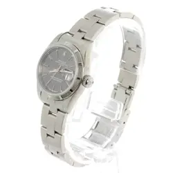 ROLEX 69190 OYSTER PERPETUAL DATE W SERIES LADIES WATCH GRAY TAPESTRY AUTOMATIC