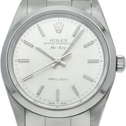 ROLEX AIR KING 14000M(F) STAINLESS STEEL MENSWATCH SILVER USED