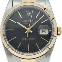 ROLEX DATEJUST MEN'S WATCH TAPESTRY DIAL 16233(E) K18YG/STAINLESS STEEL MENS...