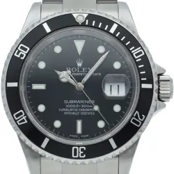 ROLEX Submarina Date 16610LN(F) Stainless Steel mensWatch black USED