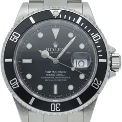ROLEX SUBMARINA DATE 16610LN(F) STAINLESS STEEL MENSWATCH BLACK USED