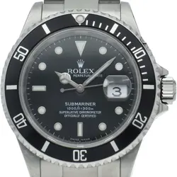 ROLEX Submarina Date 16610LN(F) Stainless Steel mensWatch black USED