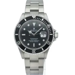 ROLEX Submarina Date 16610LN(F) Stainless Steel mensWatch black USED