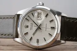 SERVICED VINTAGE ROLEX OYSTERDATE 6694 LINEN DIAL CAL.1225 34MM C.1971 #1397