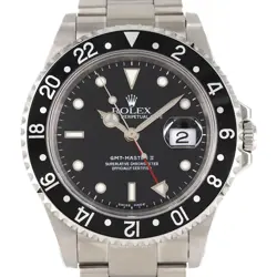 AUTHENTIC ROLEX GMT MASTER 2 16710 SS AUTOMATIC #P  #270-004-017-5482