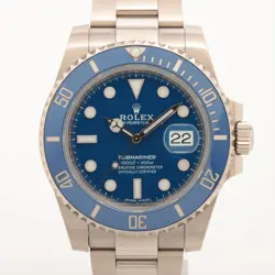 ROLEX SUBMARINER 116619LB WG AT BLUE-FACE 1 EXTRA LINK