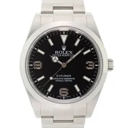 ROLEX EXPLORER I 214270 MK1 DIAL WARRANTY 2015 BOX/PAPER
