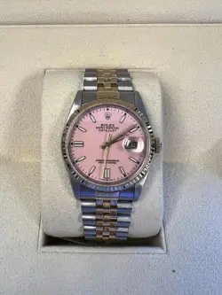 ROLEX DATEJUST 36 CUSTOM PINK DIAL