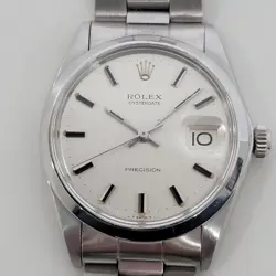 MENS ROLEX OYSTERDATE PRECISION REF 6694 34MM MANUAL WIND 1960S VINTAGE RA503