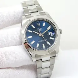 ROLEX 116300 DATEJUST II WITH BLUE STICK DIAL ON OYSTER