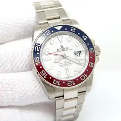 ROLEX 126719BLRO GMT MASTER II 18K WHITE GOLD WITH METEORITE DIAL