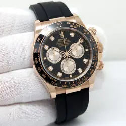 ROLEX 126515LN COSMOGRAPH DAYTONA 18K ROSE GOLD WITH BLACK DIAMOND DIAL