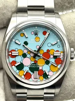 ROLEX OYSTER PERPETUAL 36MM CELEBRATION DIAL STAINLESS STEEL 126000 B&P 2023