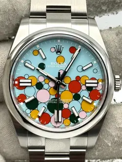 ROLEX OYSTER PERPETUAL 41MM CELEBRATION DIAL STAINLESS STEEL 124300 UNWORN 2025