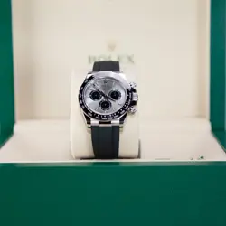 ROLEX COSMOGRAPH DAYTONA SILVER DIAL WHITE GOLD OYSTERFLEX 126519LN B&P 2024