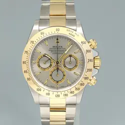 1998 MINT Rolex Daytona 16523 Zenith Two Tone Yellow Gold Slate Grey SEL Watch