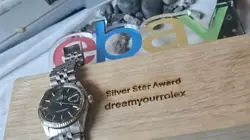 VINTAGE ROLEX DATEJUST 1601 BLACK DIAL MEN'S AUTOMATIC WATCH 1971