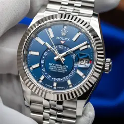 ROLEX SKY-DWELLER 42MM STEEL BLUE DIAL JUBILEE BRACELET 336934