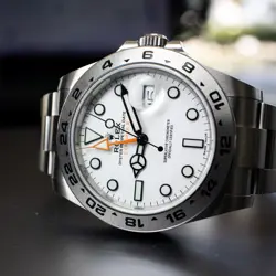 ROLEX 216570 EXPLORER II POLAR DIAL STEEL WATCH