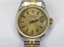 ROLEX 6917 FLUTED JUBILEE 18K YELLOW GOLD 26MM WATCH (AP1138500)