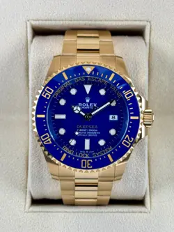 NEW 2025 ROLEX DEEPSEA 44MM 136668LB YELLOW GOLD BLUE DIAL