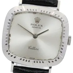 ROLEX CELLINI 4082 K18WG CAL.1601 SILVER DIAL HAND WINDING LADIES WATCH_880907