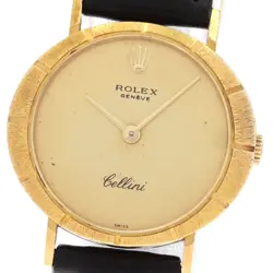 ROLEX CELLINI REF.3879 K18YG CAL.1600 GOLD DIAL HAND WINDING LADIES WATCH_870088