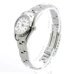 ROLEX 67230 OYSTER PERPETUAL U-NUMBER LADIES WATCH WHITE AUTOMATIC OYSTER