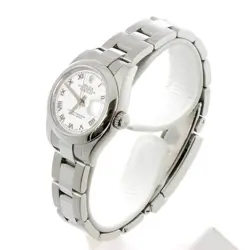 ROLEX 179160 DATEJUST Z NUMBER ROULETTE LADIES WRISTWATCH WHITE AUTOMATIC