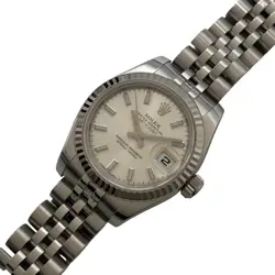 USED ROLEX DATEJUST 26 179174 SILVER CASE SIZE 26MM LADIES WATCH #414918
