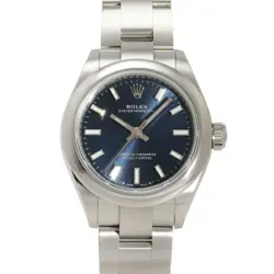 USED ROLEX OYSTER PERPETUAL 276200 BLUE LADIES WATCH #41418