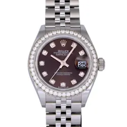 USED ROLEX DATEJUST 279384RBR GRAY LADIES WATCH #41218
