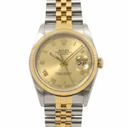 ROLEX DATEJUST 16233 K18YG SERIAL L AUTOMATIC MENS WATCH 90243858