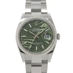 ROLEX DATEJUST 126234 SERIAL RANDOM 750 WG AUTOMATIC GREEN DIAL MENS 90237668