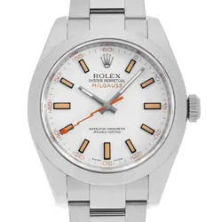 ROLEX MILGAUSS 116400 WHITE G NUMBER SECOND HAND MENS